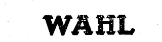 WAHL logo