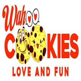 WAHOO COOKIES LOVE AND FUN logo