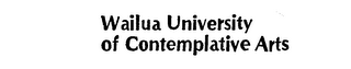 WAILUA UNIVERSITY OF CONTEMPLATIVE ARTS logo