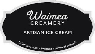 WAIMEA CREAMERY ARTISAN ICE CREAM LALAMILO FARMS WAIMEA ISLAND OF HAWAI'I logo