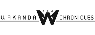 WAKANDA CHRONICLES ROW W logo