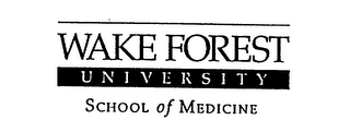 WAKE FOREST UNIVERSITY SCHOOL OF MEDICINE logo