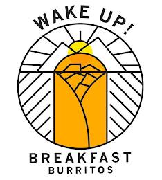 WAKE UP! BREAKFAST BURRITOS logo