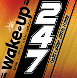 WAKE UP THE COFFEE INNOVATOR 247 ENERGY DRINK COFFEE FLAVOR logo