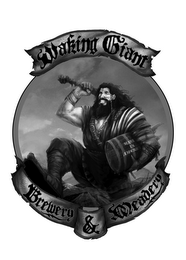 WAKING GIANT BREWERY & MEADERY MADE IN AMERICA logo