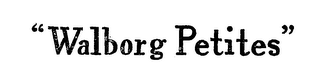 "WALBORG PETITES" logo