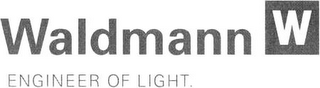 WALDMANN W ENGINEER OF LIGHT. logo