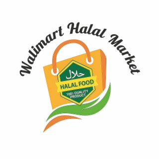 WALIMART HALAL MARKET HALAL FOOD 100% QUALITY PRODUCT logo