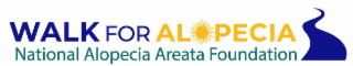 WALK FOR ALOPECIA NATIONAL ALOPECIA AREATA FOUNDATION. logo