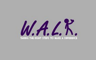 W.A.L.K TAKING THE RIGHT STEPS TO MAKE A DIFFERENCE logo