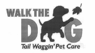 WALK THE DOG TAIL WAGGIN' PET CARE logo