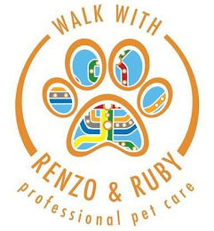 WALK WITH RENZO & RUBY PROFESSIONAL PETCARE logo