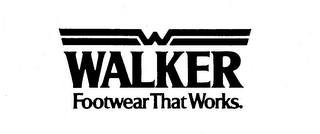 WALKER FOOTWEAR THAT WORKS. W logo