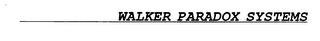 WALKER PARADOX SYSTEMS logo