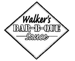 WALKER'S BAR-B-QUE SAUCE logo
