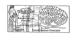 WALKERS PRODUCT OF SCOTLAND ESTABLISHED1898 PURE BUTTER SHORTBREAD FINGERS NET WT 150G 5.3 OZ. E U D logo
