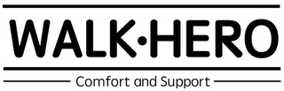 WALK·HERO COMFORT AND SUPPORT logo