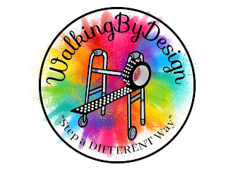 WALKINGBYDESIGN "STEP A DIFFERENT WAY" logo