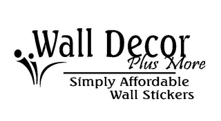 WALL DECOR PLUS MORE SIMPLY AFFORDABLE WALL STICKERS logo