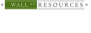 WALL ST.  RESOURCES logo