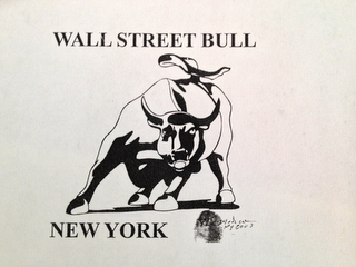 WALL STREET BULL A DIMODICA NY 2003 NEWYORK logo