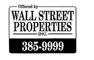 WALL STREET PROPERTIES INC. logo