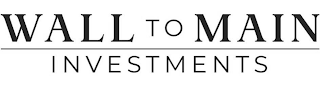 WALL TO MAIN INVESTMENTS logo