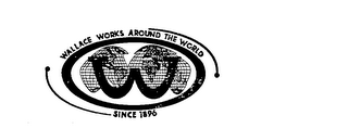 WALLACE WORKS AROUND THE WORLD W SINCE 1896 logo