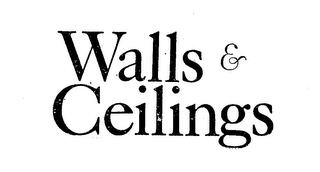 WALLS & CEILINGS logo