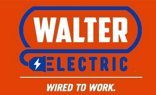 WALTER ELECTRIC WIRED TO WORK. logo