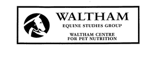 WALTHAM EQUINE STUDIES GROUP WALTHAM CENTRE FOR PET NUTRITION logo