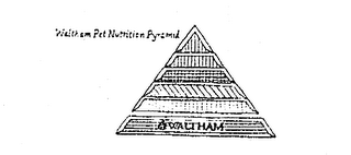 WALTHAM PET NUTRITION PYRAMID WALTHAM logo