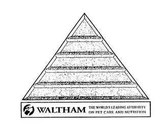 WALTHAM THE WORLD'S LEADING AUTHORITY ON PET CARE AND NUTRITION logo