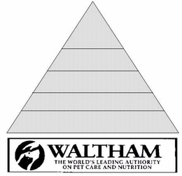 WALTHAM THE WORLD'S LEADING AUTHORITY ON PET CARE AND NUTRITION logo