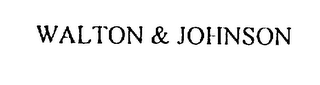WALTON & JOHNSON logo