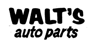 WALT'S AUTO PARTS logo
