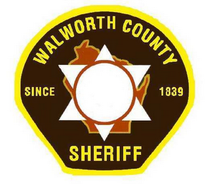 WALWORTH COUNTY SHERIFF SINCE 1839 logo