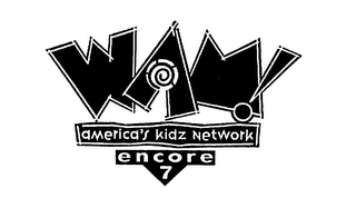 WAM AMERICA'S KIDZ NETWORK ENCORE 7 logo