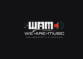 WAM WE ARE MUSIC THE INDUSTRY'S PIONEER logo
