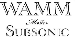 WAMM MASTER SUBSONIC logo