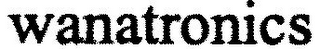 WANATRONICS logo
