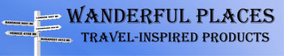 WANDERFUL PLACES TRAVEL-INSPIRED PRODUCTS LONDON, BANGKOK, COPENHAGEN, VENICE AND BUDAPEST logo