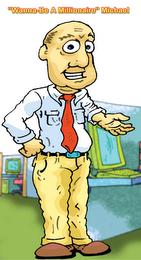 "WANNA-BE A MILLIONAIRE" MICHAEL logo