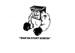 "WAN'NA START SUMTIN" logo