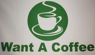 WANT A COFFEE logo