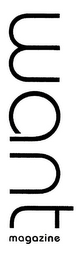 WANT MAGAZINE logo
