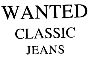 WANTED CLASSIC JEANS logo
