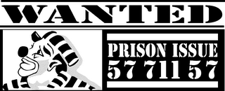 WANTED PRISON ISSUE 57 711 57 logo
