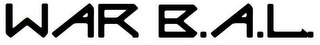 WAR B.A.L. logo