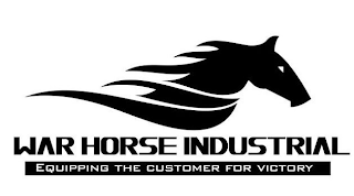 WAR HORSE INDUSTRIAL EQUIPPING THE CUSTOMER FOR VICTORY logo
